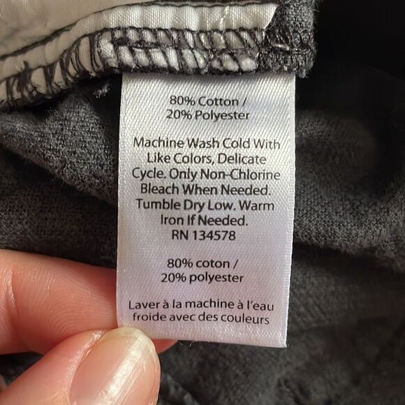 Vineyard Vines Charcoal Gray High Rise Velour Pants - Picture 4 of 6